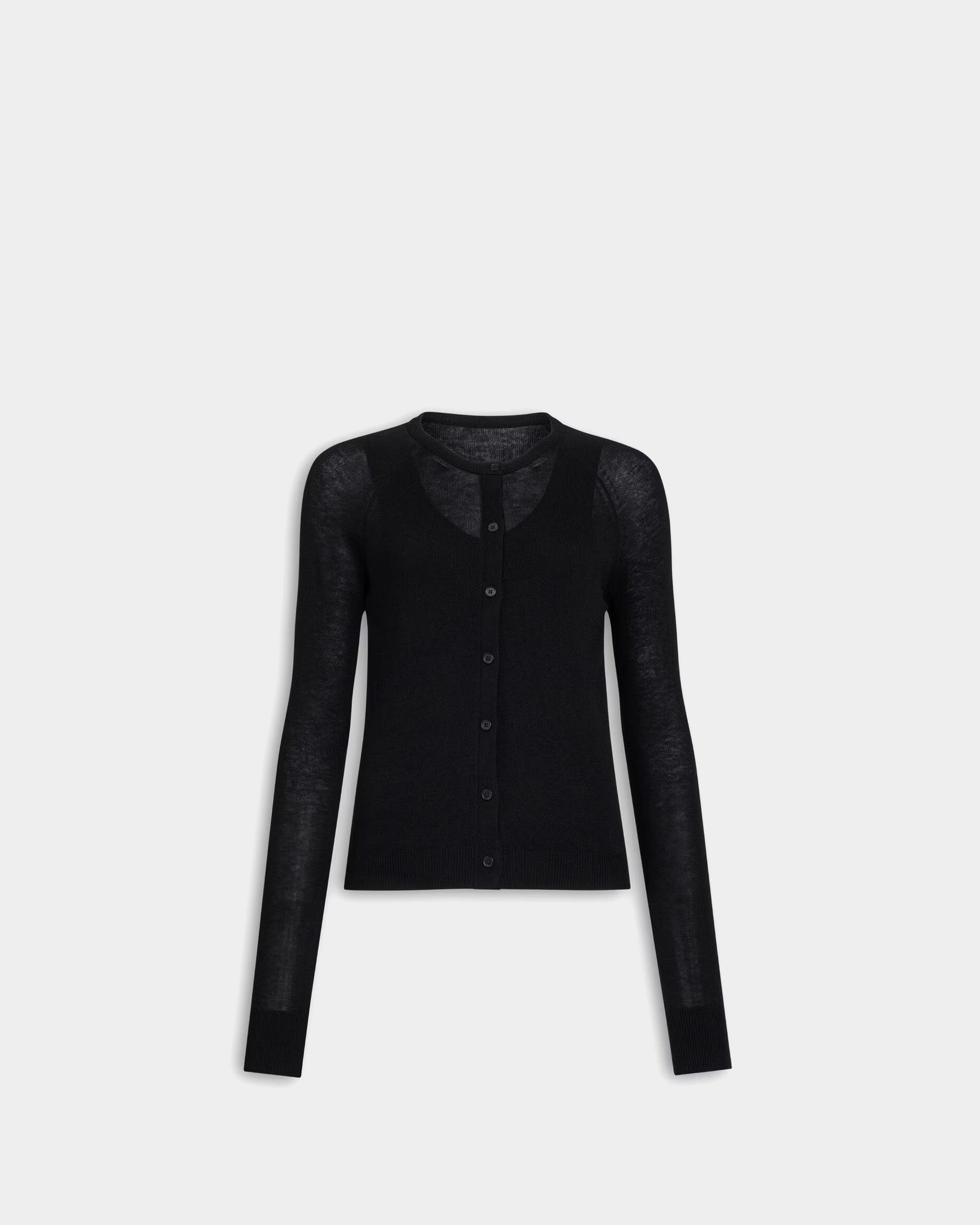 LAYER WOOL CARDIGAN